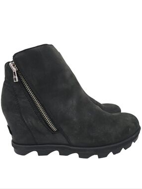 Sorel Joan Of Arctic Wedge II Zip Bootie Black 8